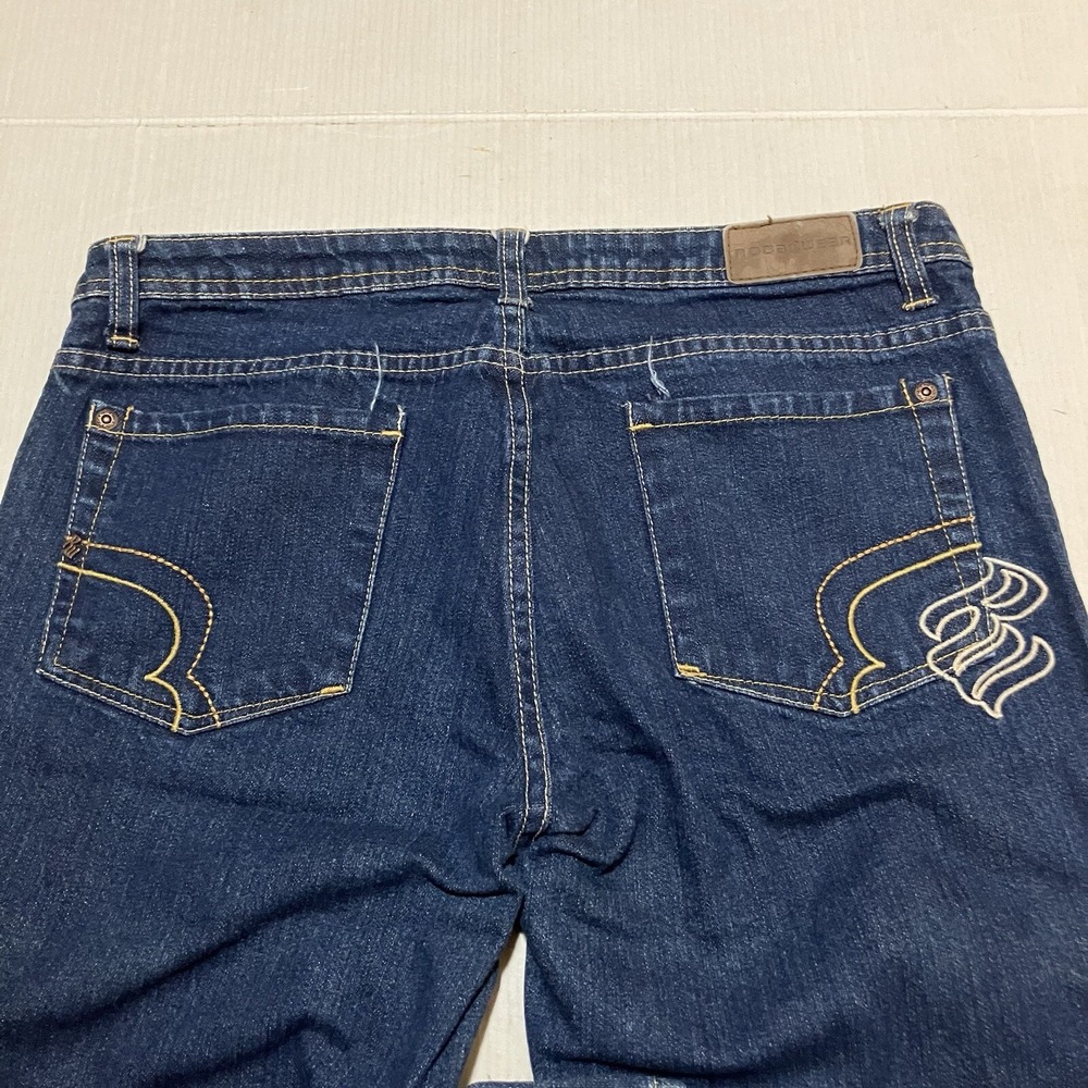 Rocawear Jeans Womens Size 13 X 33 Dark Wash Blue Denim Y2K Flared Wide Leg Tall